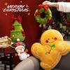 Happy Christmas Doll Gingerbread Man Pillow Scarf Snowman Doll Christmas Tree Wreath Plush Ornament Pendant