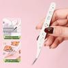 High Precision False Eyelash Tweezers Lashes Extension Tweezer  Miniature Scene Stickers