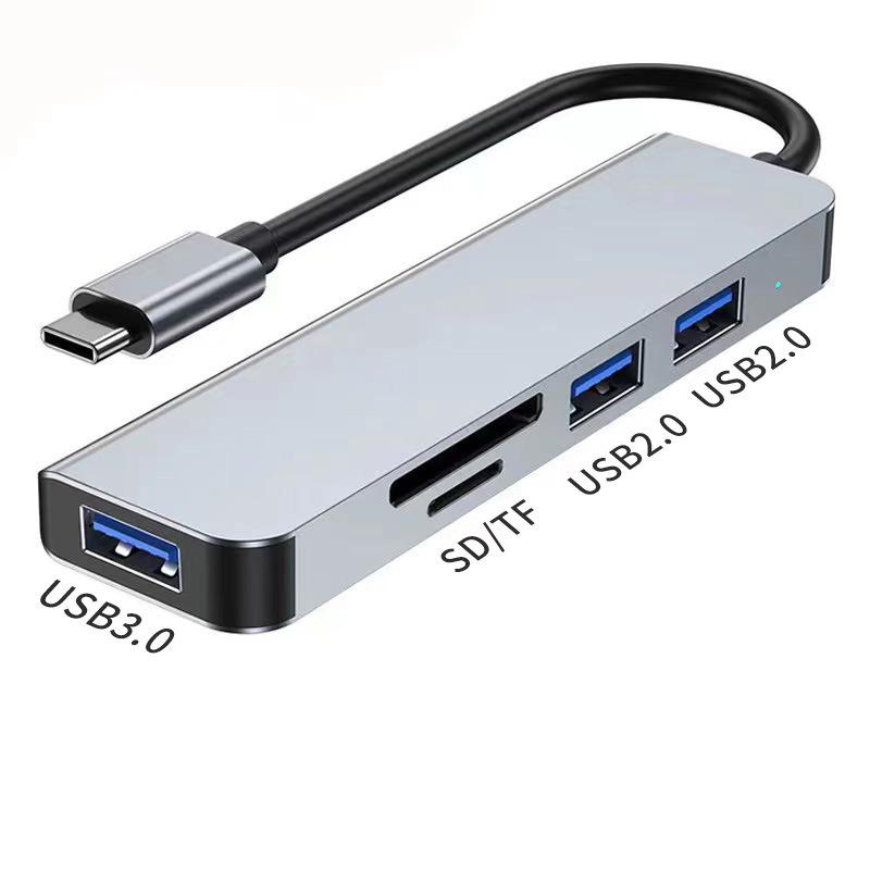Hub 8-în-1 cu cap dublu Type-C 3.0 și convertor multiport pentru laptop