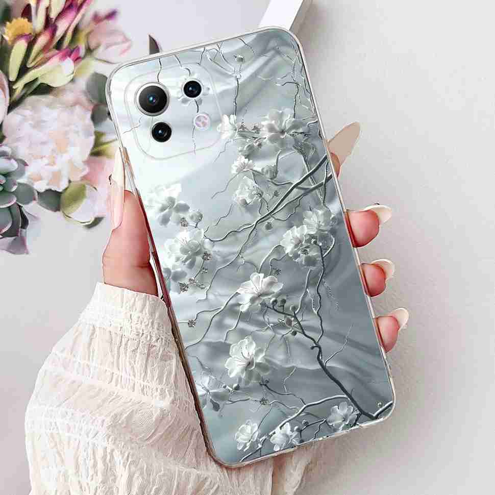 For Xiaomi Mi 11 Lite 4G Case M2101K9AG Colorful Flower Butterfly Soft Silicone TPU Cover For Xiaomi Mi 11Lite 5G 6.55" Bumper