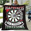 Sports dart target printing blanket warming Warm Pretty Flannel Soft Comfortable Home Travel Blanket