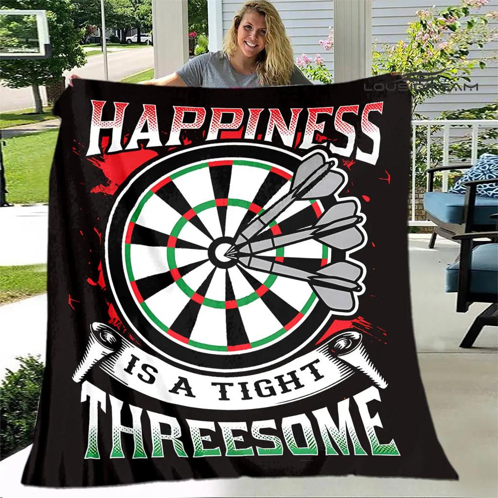 Sports dart target printing blanket warming Warm Pretty Flannel Soft Comfortable Home Travel Blanket