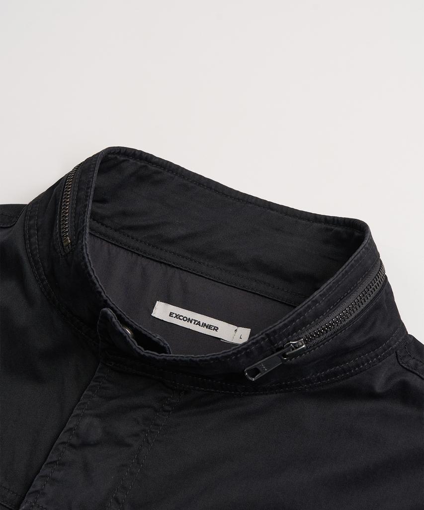 EXCONTAINER Vintage Washed Short Field Jacket (Black)