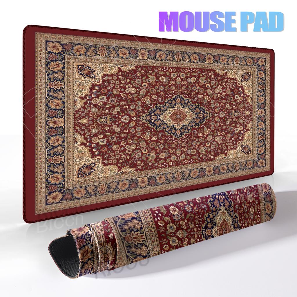 Retro Persian Carpet Pattern Mousepad Computer Gamer Rubber Keyboard Gaming Speed Mousemat Office Desk Accessries Free Shipping