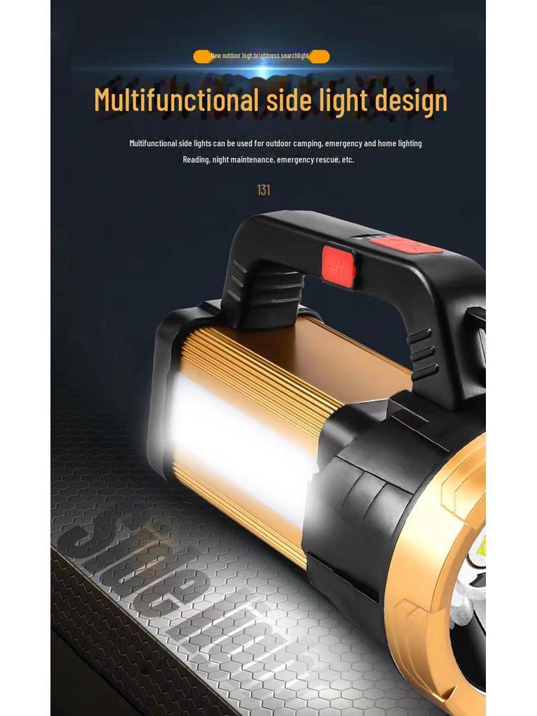 Rechargeable Super Bright Portable Flashlight for Outdoor, Patrol, and Mining