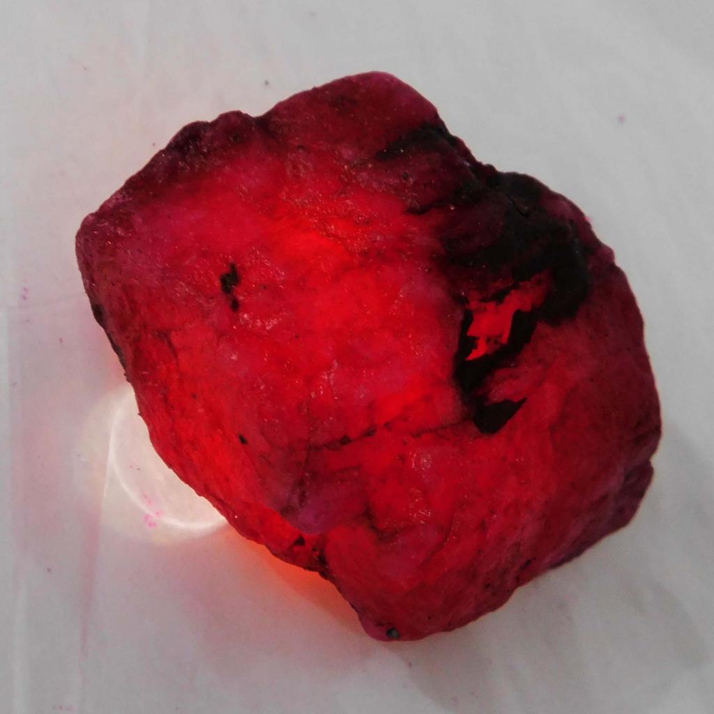 Natural Red Ruby Rough Earth Mined 365.00 Ct CERTIFIED Gemstone Jewelry Making AZ-68