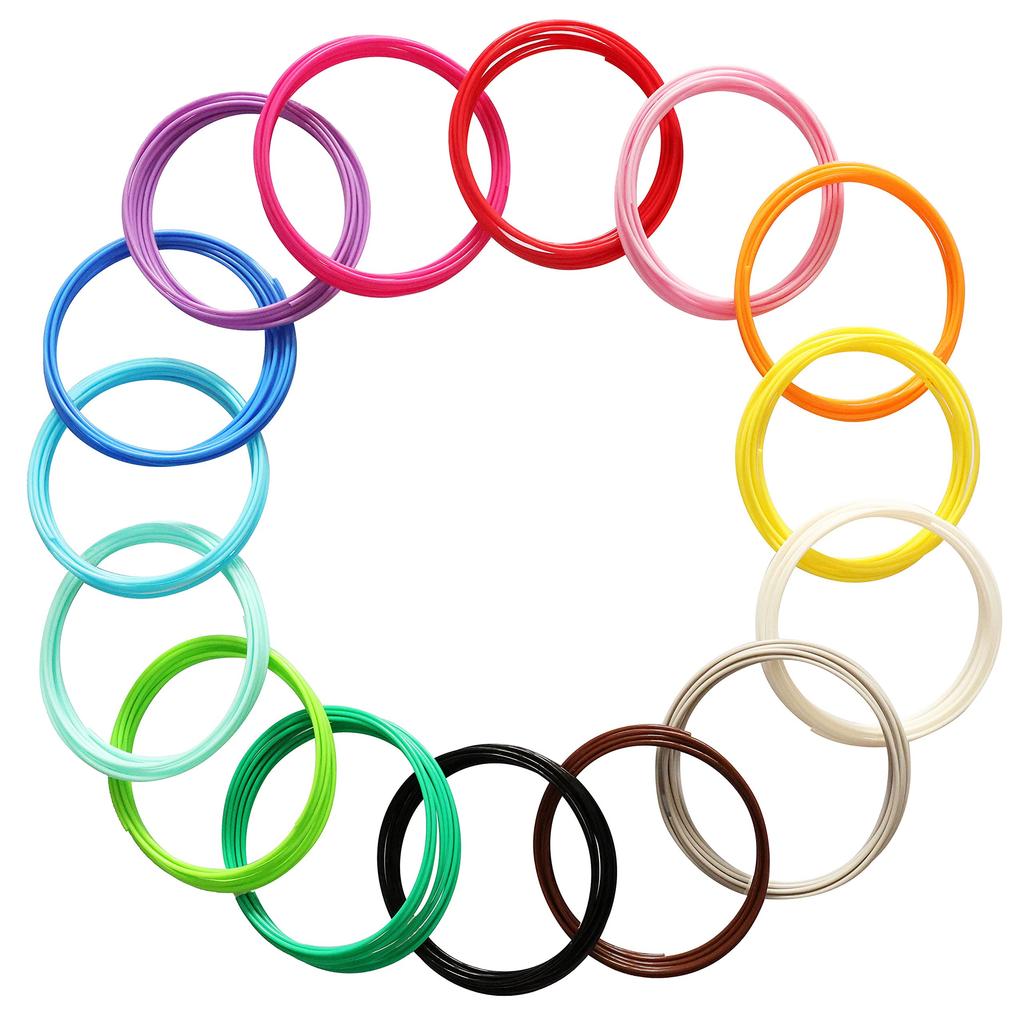 Colored PLA Filament for 3D Pen Printing 32 Colors 25M 30M 36M 50M 100M 200M Safe Plastic Refill for 3D Children's Printing Pen