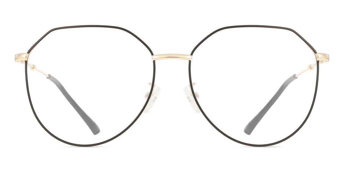 

Полная оправа овальная золотая черная Smartbuy коллекция Denny X9815 4 C4 модные унисекс очки Gold/Black/53