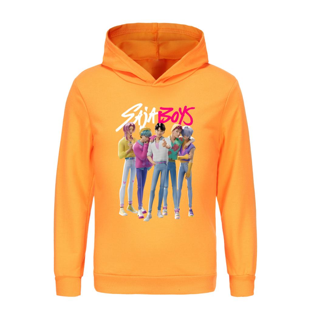 KPop Demon Hunters Kids Hoodies Saja Boys Boys Girls Sweatshirt Fashion Versatile Streetwear Trends Anime Top Hoodies