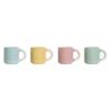 Porcelain Coffee Cups - Home ESPRIT - Set of 4 - 110 Ml - Multicoloured - 5.8x8.5x6.2 Cm