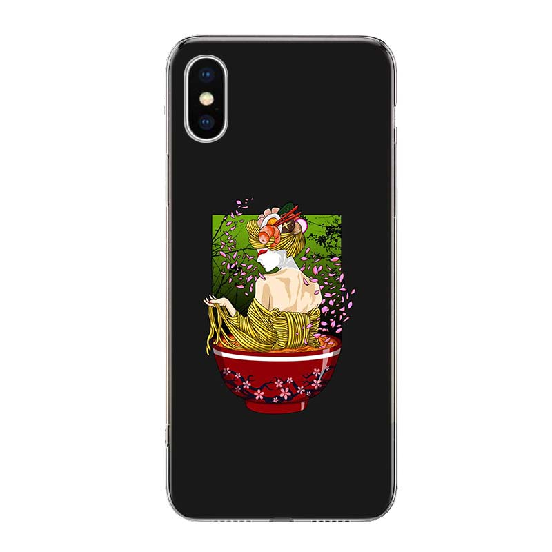 Great Ramen Wave Japan Phone Case Cover For iPhone 11 12 13 Mini 14 15 Plus 16 Pro Max 17 Air 7 8 + SE Art Customized Fundas 11