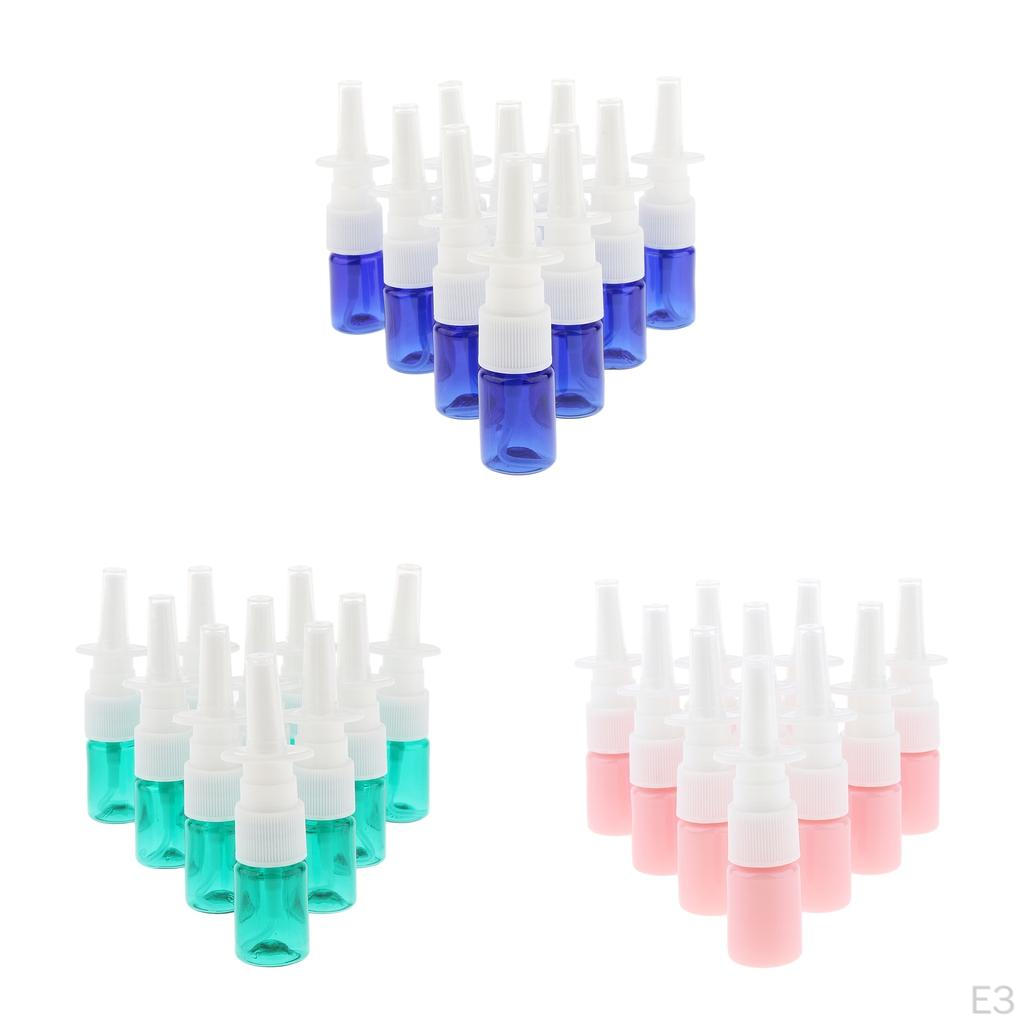 Confezione da 10 Flacconcini Spray Ricaricabili per Uso da Viaggio, 5ml