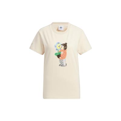 Originals X Charr Morita Capsule Collection Cartoon Plant Print Casual Sport Short Sleeve T-Shirt Women Tops Off-White HR3471