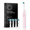 5-Speed Rotating Smart Electric Toothbrush with Soft Bristles and Waterproof Metal Shaft
