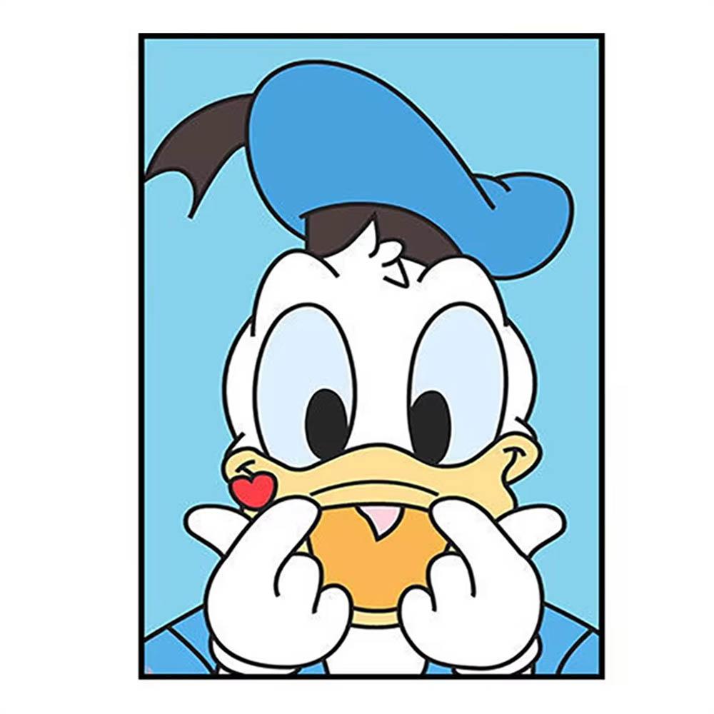 Disney Minimalist Style Donald Duck Daisy Mickey 5D Diamond Painting Full of Diamonds DIY Handmade Diamond Painting Cartoon Decoration Painting Kit