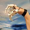 2 Pack Halloween Jointed Fingers Realistic Halloween Skeleton Hands Horror Flexible Joint Fingers