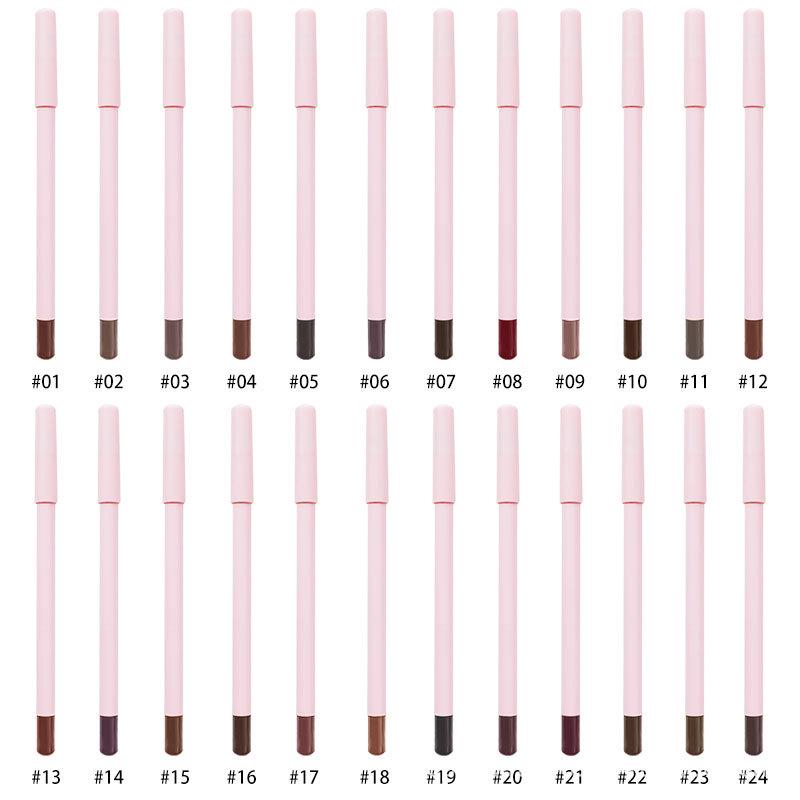 Deep Brown, Waterproof, Long-Lasting Lip Liner - 26 Colors Available.
