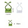 10pcs Green Tree Climbing Wall Tool Green Tree Fixing Vine Fixing Clamp Climbing Hook Green Buckle Ring Traceless Green Plant Fixing Device