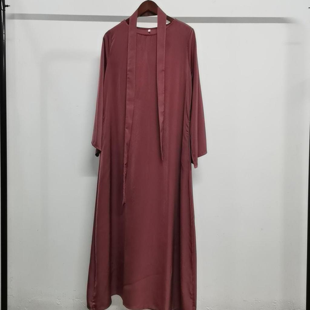 Yiduo Duo Round Neck Flared Sleeve Muslim Fashion Dress 21512#