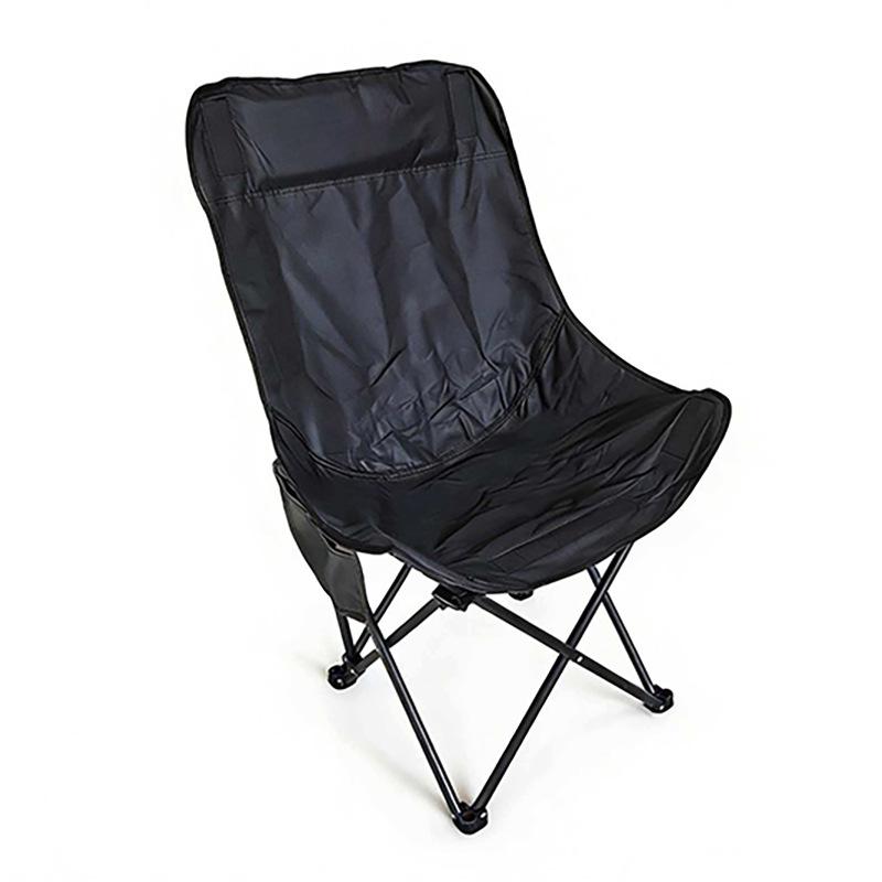 Comfortable Portable High-Back Folding Moon Chair for Outdoor Leisure, Camping, Picnic, and Beach.