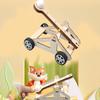 Family Interactive Wooden Catapult Educational Toy Set for Science Experiments and Creative Assembly Activities