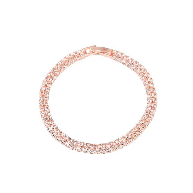 Pulseira Feminina de Zircônia Cristal de Alta Qualidade - Acessório de Moda Elegante