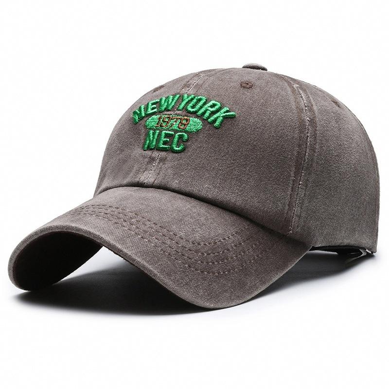 Spring and Autumn New Patch Embroidery Three-dimensional Alphabet Baseball Cap Men and Women Washed Faded Old Shade Cap
