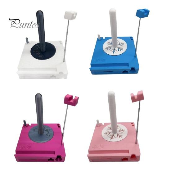 Crochet Hook Caddy Multi-Functional Yarn Holder Spinner with Phone Stand Detachable Spool Knitting Needle Storage Organizer Box Portable for
