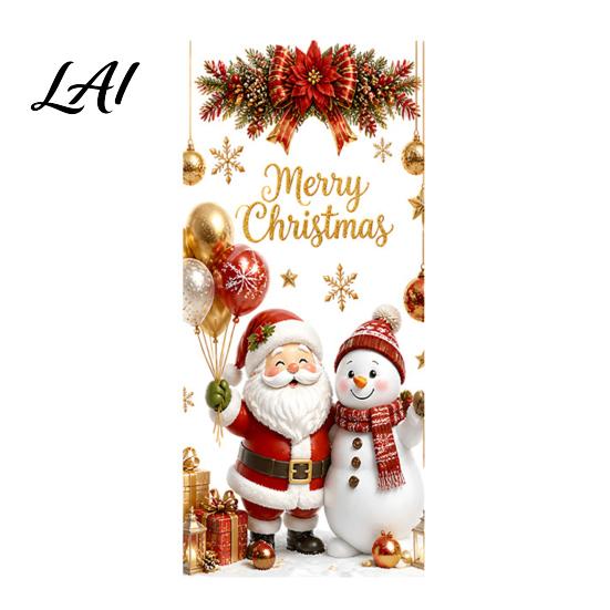 Home Holiday Decoration Christmas Window Clings Cute Snowman Santa Penguin Reindeer Stickers for Removable Festive Wall Art Glass Reusable