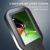 BHBL Handheld Digital Magnifier Microscope 500X Zoom 1200mah Electronic Magnifying Glass with 3 Inch IPS Screen Black