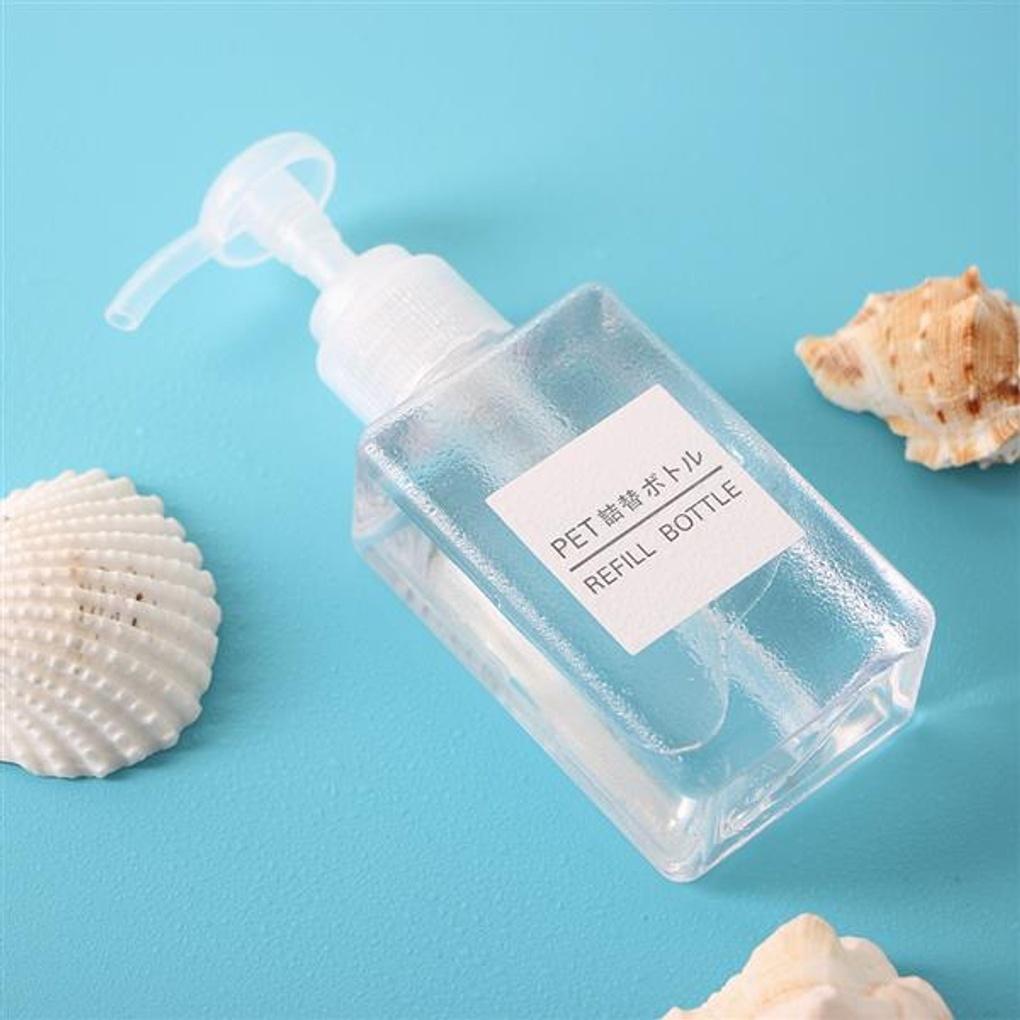 Bathroom Dispenser Clear Refillable Bottle / 100ml Empty Pump Bottle