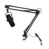 Gaming USB Microphone for PC Dynamic RGB Noise Cancellation Condenser Mic with     Boom Arm for Strming Podcast