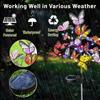 Garden Summer Landscape Lighting Outdoor Solar Light Camping Wedding Party Christmas Decor Lawn Lamp LED Simulation Butterfly Sunflower