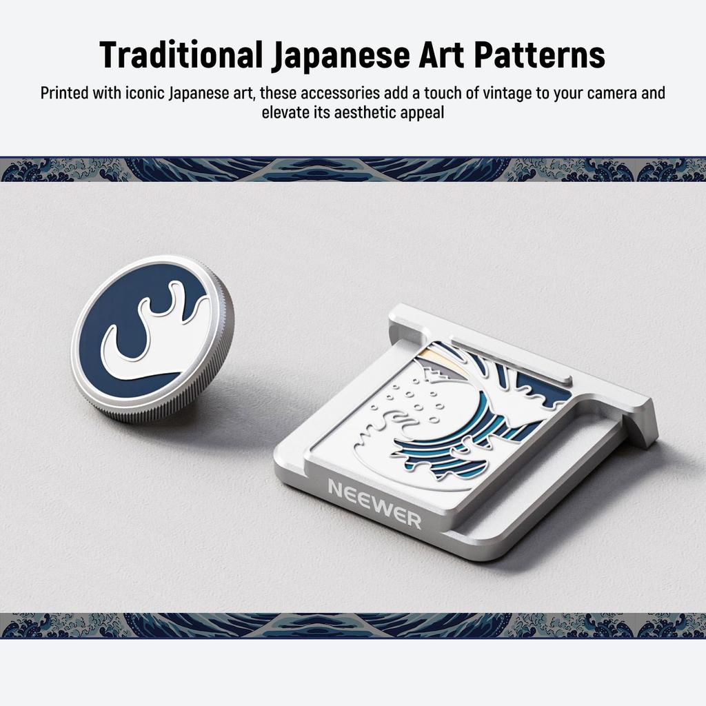 NEEWER CA115 Tampa de Sapata Quente e Tampa do Botão de Disparo Compatível com Tampa Protetora para Sapata Quente com Tampa para Sapata Fria e Disparador Preto