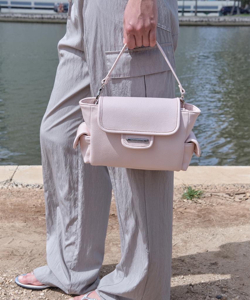 Somewherebutter Mini Post Bag - Baby Pink