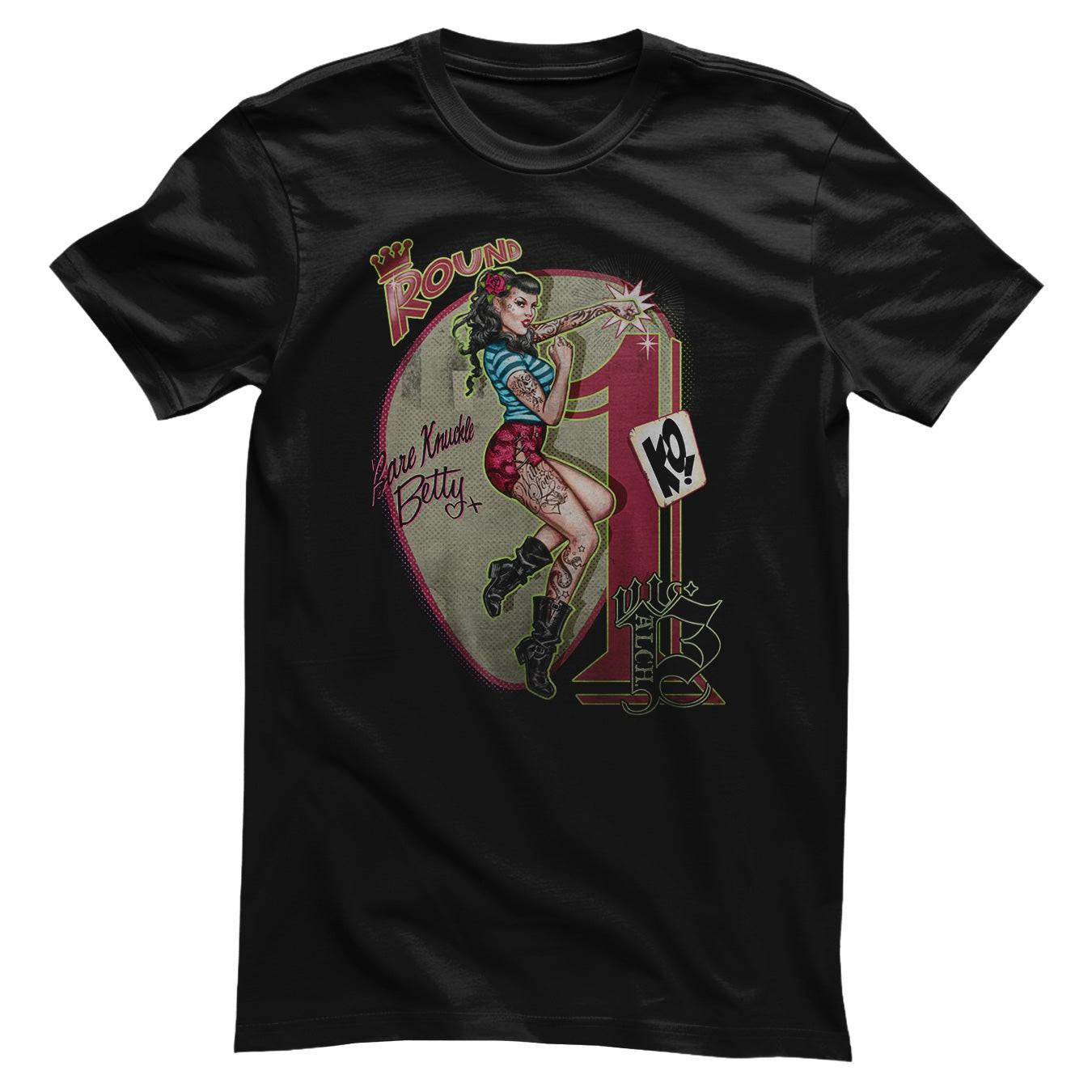 Officially Licensed Alchemy Bare Knuckle Betty Mens T-Shirt M