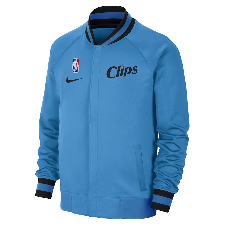 Nike Dri-Fit Showtime Performance NBA 2024-25 City Edition Los Angeles Clippers Logo Zip Lightweight Warm Jacket Unisex Jacket FV9972-642