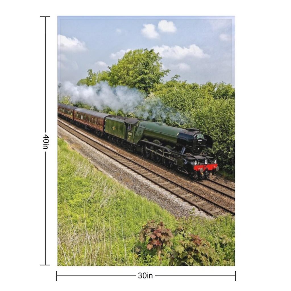 A3 Class 60103 Flying Scotsman Steam Locomotive Throw Blanket Flannel Sofa warm winter Retros Blankets