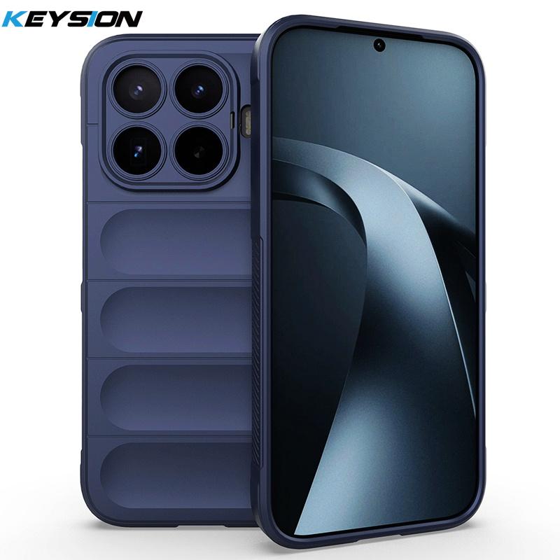 KEYSION Heavy Duty Shockproof Matte Phone Case for Xiaomi 17T Pro 5G Anti-skid Soft Silicone Phone Back Cover for Xiaomi 17T 5G