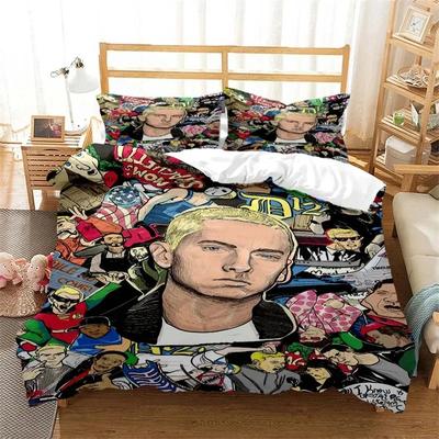 Hip Hop Rapper Eminem All Season Duvet Cover Bedding Comforter Sets Soft Quilt Cover And Pillowcases Single/Double/Queen/King