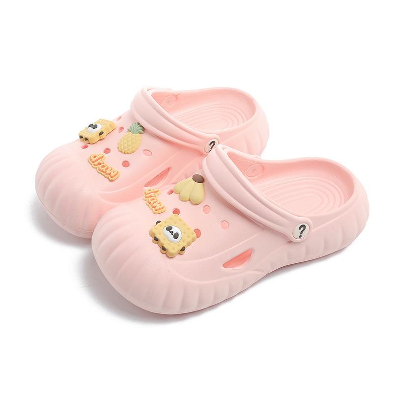 New high-value comfortable hole shoes women's summer cute can wear platform slippers