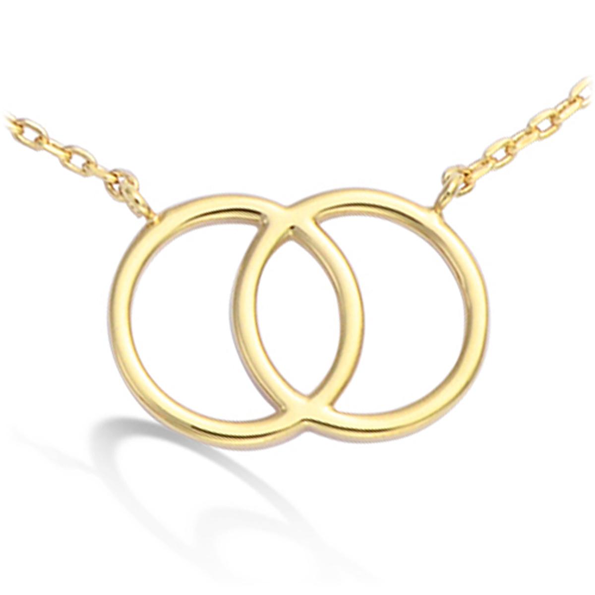 

Les Trésors De Lily [L1284] - Позолоченное колье Choreography - 20x13 мм (круги)