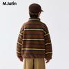 M.Latin Children's 'Hug Beast' Striped High-Neck Padded Jacket