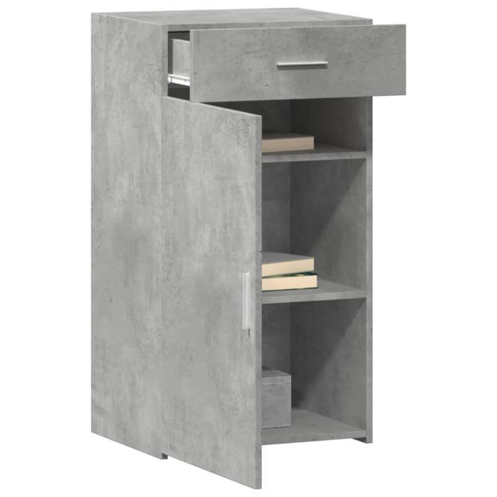 VidaXL Buffet Concrete Grey 50x42.5x93 Cm Engineered Wood, Cabinet, Sideboard, Storage Cabinet, Cupboard, 846295