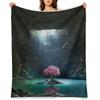 Pink Tree in the Cave Throw Blanket for sofa Thin For Baby funny gift Blankets
