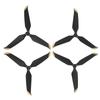 4 Pcs 3 Blade Drone Propeller Replacement Low Noise Drone Propeller Accessories for Air 2Black Gold Edge
