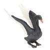 Black Swan Figurine Lifelike Appearance Eco Friendly PVC Stimulate Imagination Black Swan Toy for