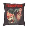 Horror Clown Halloween Movie Terrifier Cushion Cover Velvet Pillow Case Sofa Chair Square Pillowcase Living Room Decoration