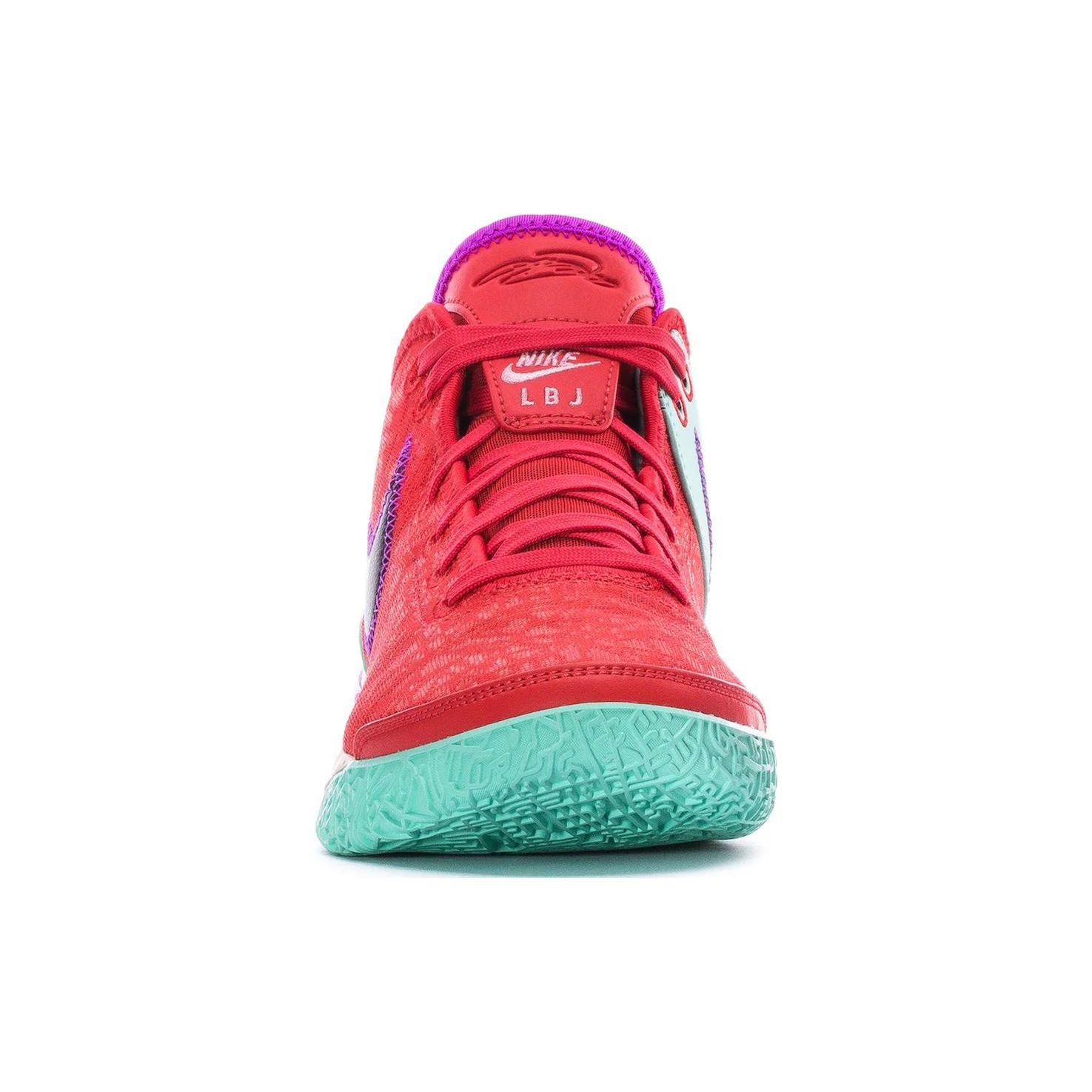 Nike Zoom LeBron NXXT Gen Track Красные мужские кроссовки Black Teal-Nebula Emerald-Rise — фото 4