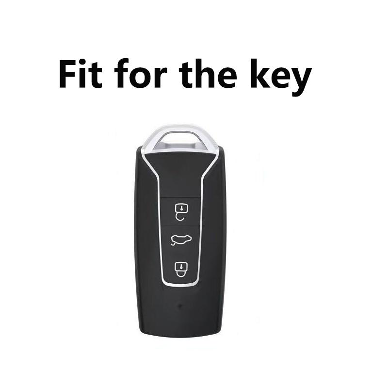 Transparent Black Tpu For Vw For Volkswagen Touareg         Remote Car Key Case Cover Fob Bag